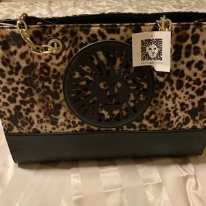 Ann Klein Leo legacy  (cheetah leopard) large tote